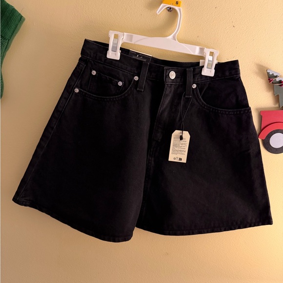 Levi's Dresses & Skirts - Levi's Black Denim Flounce Mini Skirt